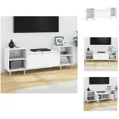 vidaXL Tv-kast - Tv-kasten - Tv-meubel - Hifi-meubel - Tv-meubel 160x35x55 cm bewerkt hout wit