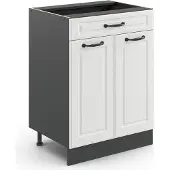 Vicco R-Line Keukenonderkast – 60 cm met lade, zonder werkblad Wit Landhuis