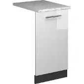 Vicco Fame-Line Vaatwasserfrontpaneel – 45 cm, WB Marmer Wit Hoogglans