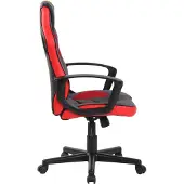 CLP Glendale Bureaustoel - Kunstleer zwart/rood