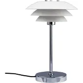 Dyberg Larsen Tafellamp DL20, wit / opaal, Woon-/ Eetkamer, metaal, Scandinavisch, Tafellamp