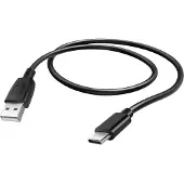 MaXlife USB naar USB-C 2A kabel Compatibel met Android Auto en Apple Carplay 0,5m, Zwart