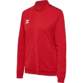 Hummel Sportief sweatvest 'Authentic' donkerrood / wit