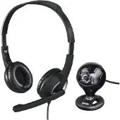 Hama headset- en webcamset – perfect voor kantoor, thuiswerken en videogesprekken