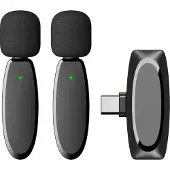INF Draadloze lavaliermicrofoon / clip-on microfoon voor opname, TikTok, Live Stream