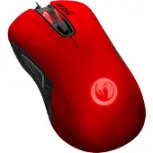 Nacon GM-110, Geschikt voor zowel rechtshandigen als linkshandigen, Optische sensor, USB Type-A, 2400 DPI, Rood