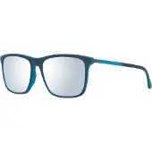 Police Politie zonnebril spla56 record 1 wtrx blauw turquoise blauwe gradiënt spiegel spiegel