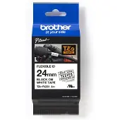 Brother Tape TZe-FX251 Zwart op wit (24 mm)