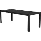 Ebuy24 Fuccy tuintafel, 205 cm zwart/zwart.