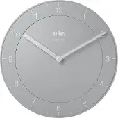 Braun BC06G-DCF - Wandklok - Radiogestuurde tijdsaanduiding - Analoog - Grijs