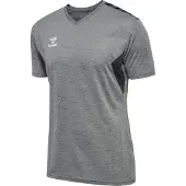 Hummel Functioneel shirt 'AUTHENTIC' stone grey / zwart / wit