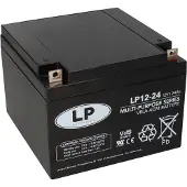Landport LP12-24 VRLA AGM Loodaccu (12V, 24 Ah, T3 terminal)