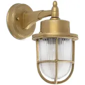 Faro Wandlamp buiten Nahir, dimbaar, messing / goud, Messing, Maritiem