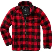 Brandit Fleece jas rood / zwart