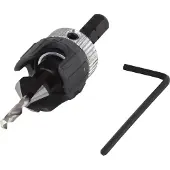 Wolfcraft Voorboor | Verzinkboor + D-stop | Ø3,2-12mm | 1 stuk - 2544000