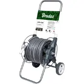 Bradas Metalen haspel set White Silver Plus – 50 meter – 1/2" tuinslang – inclusief accessoires