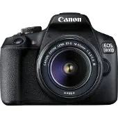 Canon EOS 2000D Body + 18-55mm + Tas + SD-kaart - Zwart