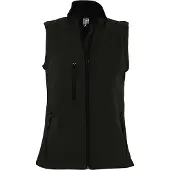 Sols Dames/dames Rallye Soft Shell Bodywarmer Jacket (Zwart)
