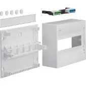 Hager GD110N GD110N Kleine verdeelkast Opbouw (op product), Opbouw (op muur) Aantal groepen: 10 Aantal rijen: 1 Inhoud: 1 stuk(s)