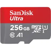SanDisk SDSQUAC-256G-GN6MN, 256 GB, microSDXC, Klasse 10, UHS-I, 150 MB/s, Grijs, Rood