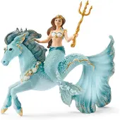 Schleich Figurine - Sirene Eyela op zeepaard - bayala - Multicolor
