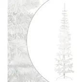 Syfax Kunstkerstboom half met standaard smal 210 cm wit