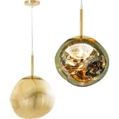 Toolight Hanglamp Glas Goud APP331-1CP