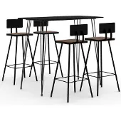 Syfax 5-delige Barset zwart