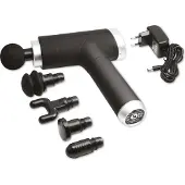 Technaxx Lifenaxx spiermassageapparaat compact model LX-013, met accu, 2 uur, 12 V, 180 minuten, zwart, zilver, 60 mm