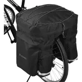 Wozinsky WBB13BK, Zadel, Fiets tas, Polyester, Zwart, 60 liter, 320 mm