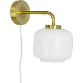 Dyberg Larsen Wandlampe , Arp, Goud / Messing, Woonkamer, Glas, Designer