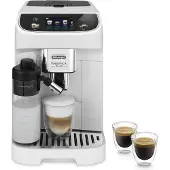 De'Longhi Magnifica Plus ECAM320.60.W, espressomachine, 1,9 liter, voor koffiebonen en gemalen koffie, ingebouwde molen, 1450 W, wit