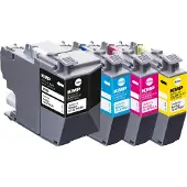 KMP Compatibele printcartridge set zwart, cyan, magenta, geel 1537,4005 vervangt Brother LC-3219XL 1 set