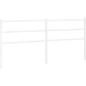 vidaXL Vervangend hoofdbord 180 cm metaal wit