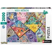 Nathan 16 Pokemon Soorten Puzzel 2000 stukjes