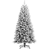 vidaXL Kerstbomen Warmwit PVC en Plastic en Staal en PE