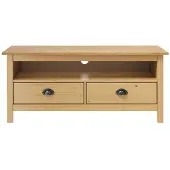 vidaXL Tv-meubel Hill 110x40x47 cm grenenhout honingbruin