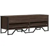 Syfax Tv-meubel 122x34x41 cm bewerkt hout bruin eikenkleurig