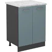 Vicco R-Line Keukenonderkast – 60 cm WB Marmer Blauw-grijs