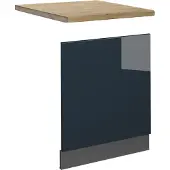 Vicco Fame-Line Vaatwasserfascia – 60 cm, WB Eik Donkerblauw hoogglans