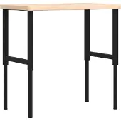 Syfax Werkbank rechthoekig 100x60x(73-99,5) cm massief eikenhout