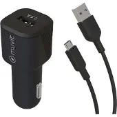 Muvit MCPAK0016 oplader voor mobiele apparatuur Universeel Zwart Sigarettenaansteker Auto