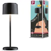 Paulmann LED-zonnelamp Else, zwart, IP44 dimbaar, zwart, Woon-/ Eetkamer, Aluminium, Modern, Solar buitenverlichting