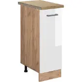 Vicco R-Line Apotheekkast – 30 cm, WB Eik Wit Hoogglans
