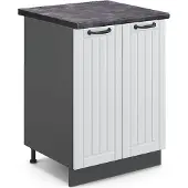 Vicco Fame-Line Keukenonderkast – 60 cm, WB Antraciet Wit Landhuis