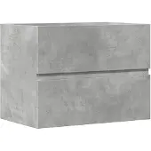 vidaXL Badkamerkast 60x38,5x45 cm bewerkt hout betongrijs