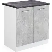 Vicco R-Line Wastafelkast – 80 cm, WB Antraciet Beton