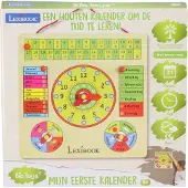 Lexibook Bio speelgoed Houten kalender met klok in het Nederlands – Houten Speelgoed