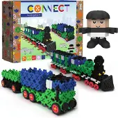 Trefl Houten Speelgoedtrein met Vrachtwagen en Trailer FSC Mix 70% - Duurzaam Houten Speelgoed - 2 onderdelen - Vanaf 3 jaar