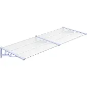 Syfax Deurluifel 239x90 cm polycarbonaat grijs en transparant